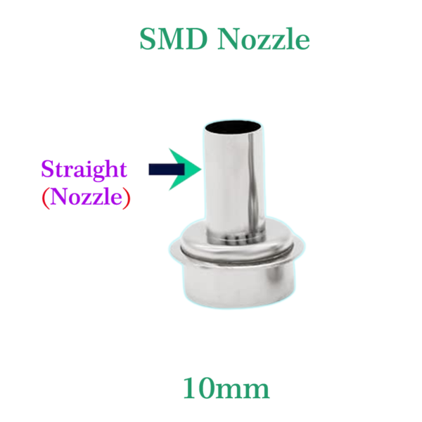 10mm Straight SMD Nozzle For SMD Rework Station (Small Length)