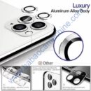 Camera Lens Protector for Iphone 13/13mini Silver Camera Lance With Inbuilt Tempered Glass Aluminium Alloy Metal Ring Scratch proof Very Easy To Install With Ultra Protection Pack of 2