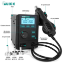 Quick 2008D+ Plus SMD Rework Station With Digital Display Lead Free 750W Mobile IC PCB Repair Welding Rework Station