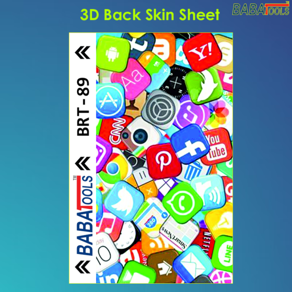 BRT-89 3D Back Skin Sheet For Mobile