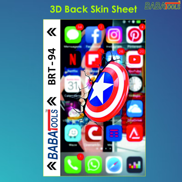 BRT-94 3D Back Skin Sheet For Mobile