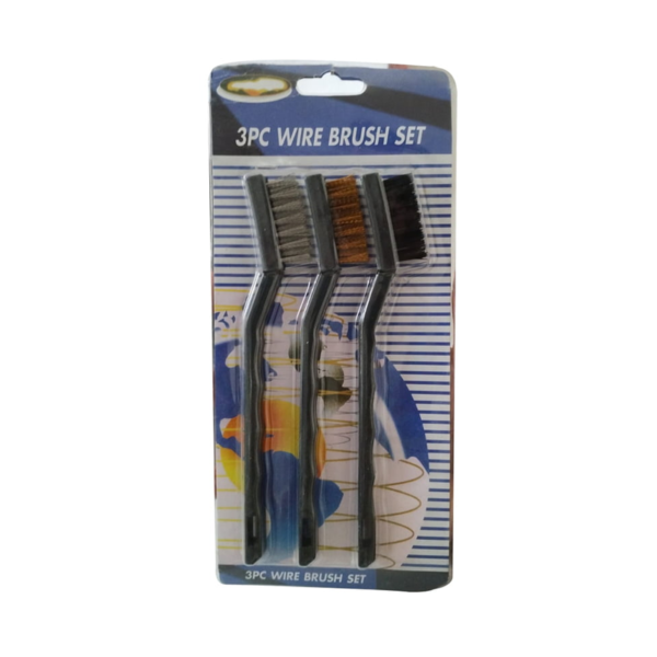 3Pcs Wire Brush Set For Mobile Repairing Cleaning Brush (Nylon/ Brass/ Stainless Steel) - Image 5