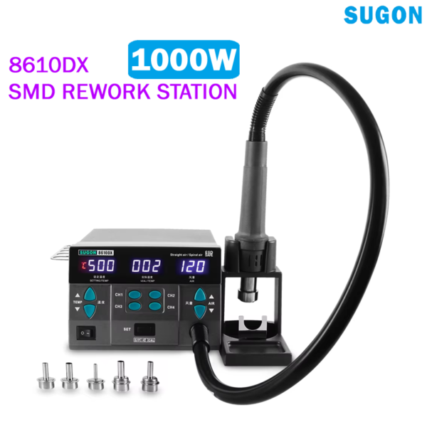 Sugon 8610DX Hot Air Gun Smd Rework Station 1000W