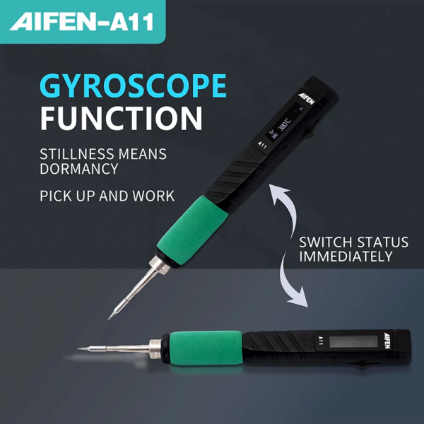 Aifen A11 Portable USB Charging Soldering Iron Compatible C210 Handle With Kinfe Bit - Image 5