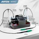 AIFEN A902 Soldering iron Station C115 C210 C245 Double Station Welding Rework Station PCB IC Repair Solder Tools