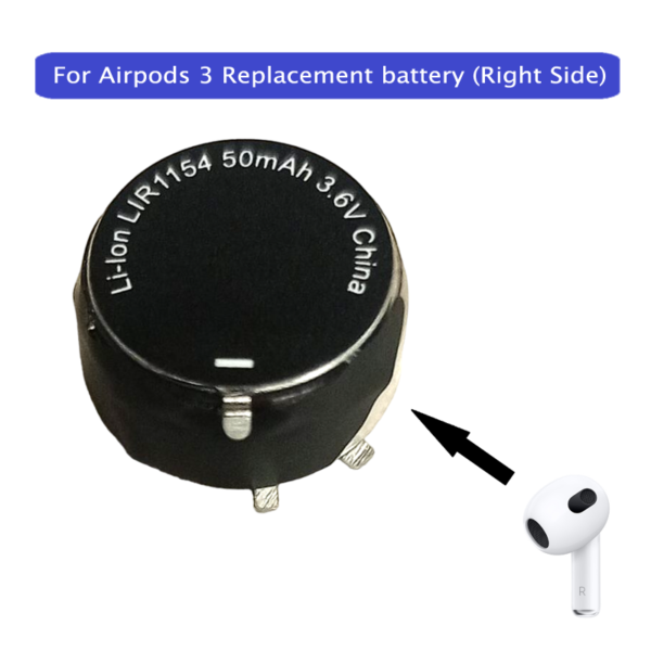 Replacement Battery For Apple Airpods 3 (Right Side)