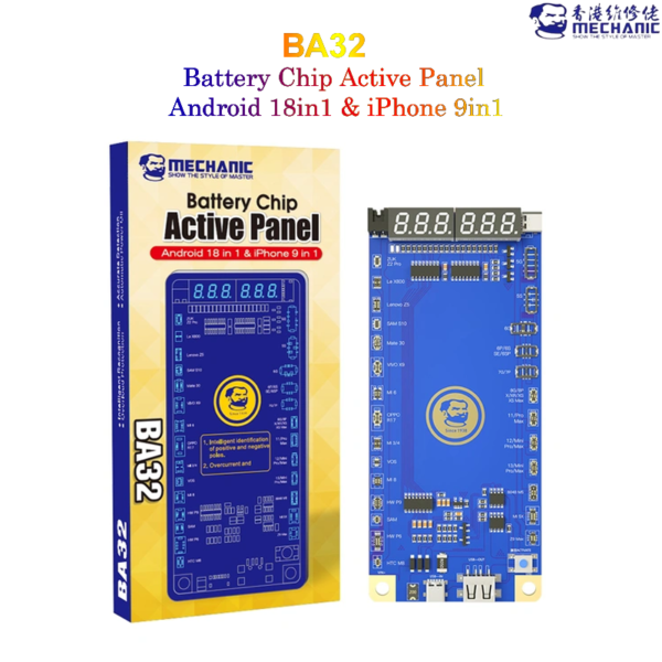 Mechanic BA32 Battery Chip Activation Panel For Android And iPhone 5G to 13PM