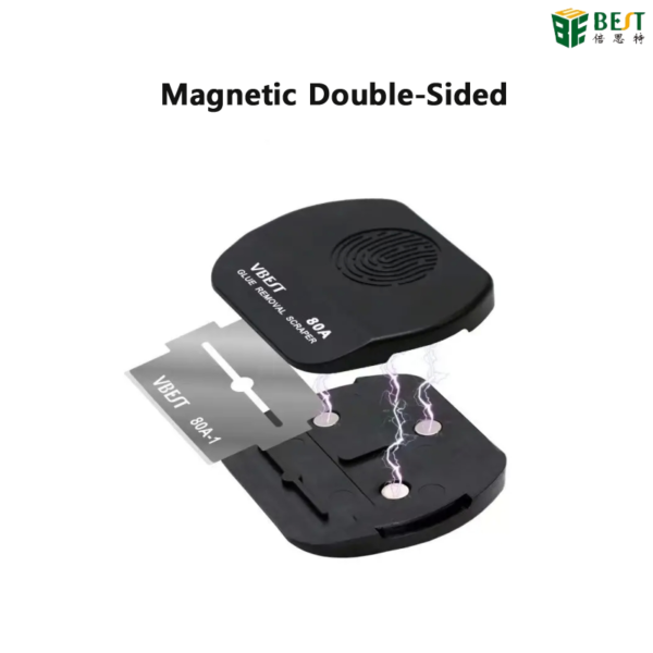 BEST VBST-80A 8 in 1 Stainless Steel Multipurpose Magnetic Double-sided Glue Removal Scraper Set - Image 3