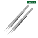 BST-Q10 Stainless Steel Precision Tweezers Fingerprint Flying Wire Industrial Tweezers Set