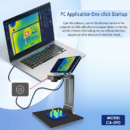 CA-09D 3D Thermal Imaging Analyzer 256X192 for PCB Short Circuit Leakage Detection PC Phone Repair 30mm Micro Lens Thermal Camera Imager