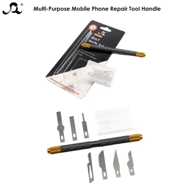 SW-106 8in1 Knife Blade Set Multi-Purpose Mobile Phone Repair Tool With Handle - Image 4