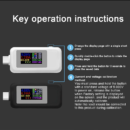 Type-C USB Tester Current 4-30V USB-C Voltage Current Tester Timing Ammeter 10 in 1 USB-C Charging Cable Color screen USB Tester