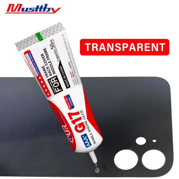 AAA+ G17 Quick Dry Strong Adhesive Glue For Back Cover Middle Frame Sealent Glue 50ML (Transparent) - Image 2