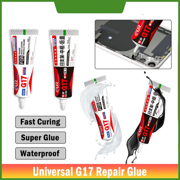 AAA+ G17 Quick Dry Strong Adhesive Glue For Back Cover Middle Frame Sealent Glue 50ML (Transparent) - Image 3