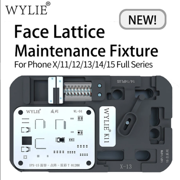 WYLIE K11 Repair Fixture For Mobile Phone Repair IC Face Dot Matrix IP Tin Planting Mesh Fixture Tool iPhone X-15 Full Series