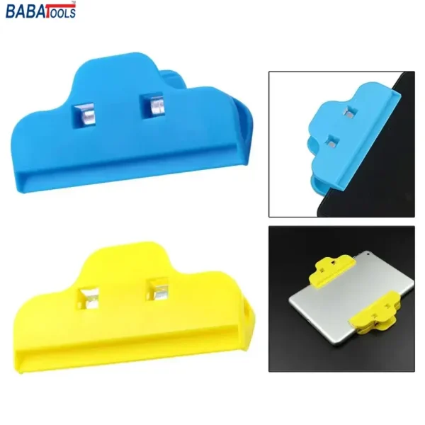 Yellow Plastic Clip Holder Fixture Clamp For Mobile Phone Tablet LCD Screen Repair - Image 2