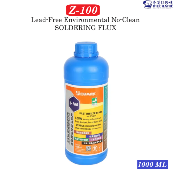 MECHANIC Z-100 No-Clean Lead-Free Liquid Soldering Flux 1000ml