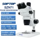 SOPTOP SZN7I Trinocular Microscope With 0.5X Lens Led Light & CTV Lens