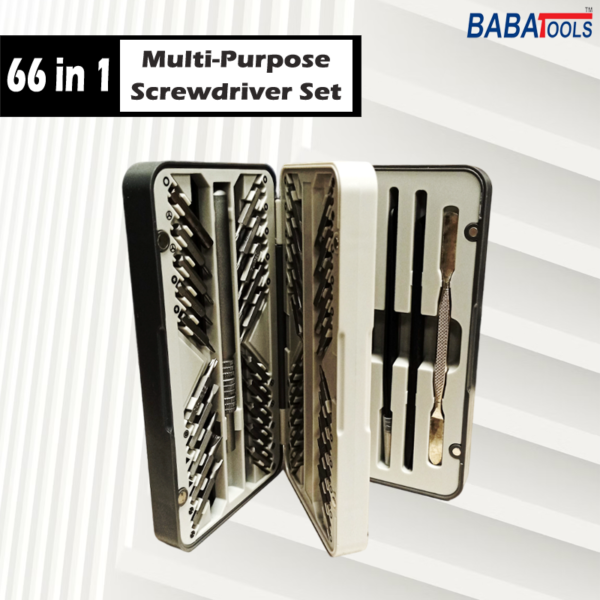 BABA 66 in 1 Screwdriver Set Repair ToolKit For Mobile Phones Cameras Watches etc.