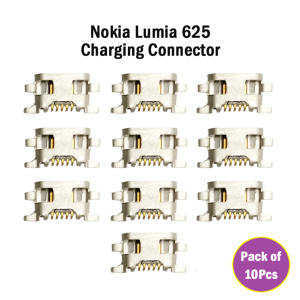 Nokia Lumia 625 Charging Jack Connector (Pack of 10Pcs)