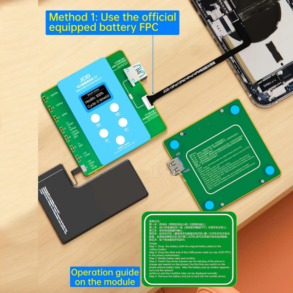 JCID Q1 Battery Health Quick Repair Board For 11-15PM Series Battery Health Data Cycle Modify No Need FPC Window - Image 4