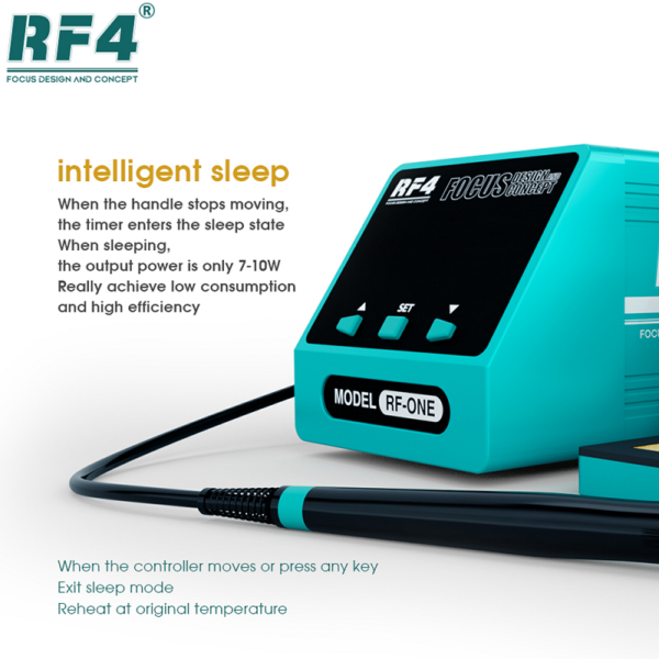 RF4 RF-One 80W Soldering Iron Station With intelligent Temperature Control PCB IC Welding Station - Image 3