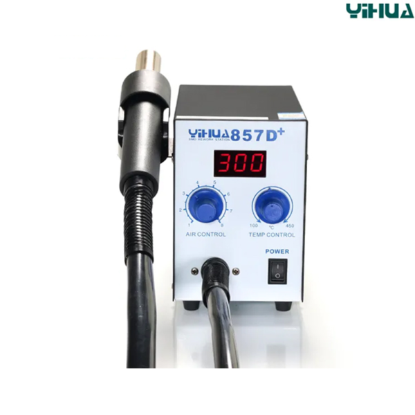 YIHUA 857D+ SMD Rework Station Hot Air Gun Blower For PCB IC Rework Station - Image 2