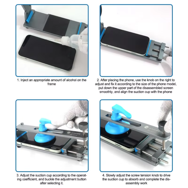 SUNSHINE SS-601G Universal Mobile Phone LCD Screen Separation Removal Fixture - Image 6