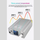 OSS TEAM T12-X Plus 72W Soldering iron station LCD Display Rapid Warming Wroking With 80°-480°C