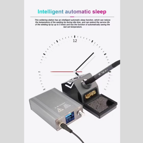 OSS TEAM T12-X Plus 72W Soldering iron station LCD Display Rapid Warming Wroking With 80°-480°C - Image 3