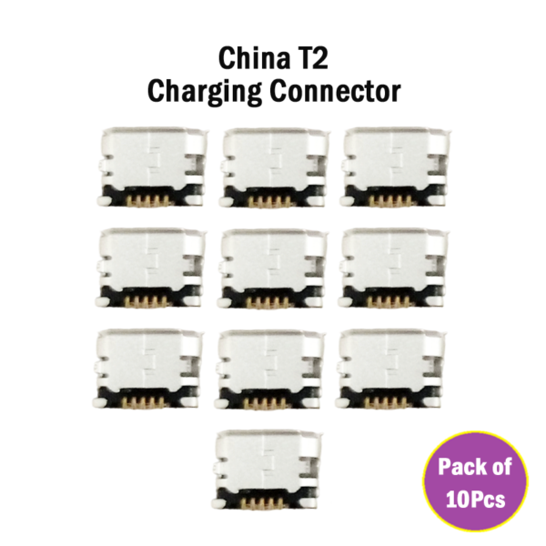 China T2 Charging Jack Connector (Pack of 10Pcs)