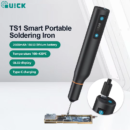 QUICK TS1 Smart Portable Soldering Iron Precision Welding Tip LCD Display, Stable Temperature, Repair Tools