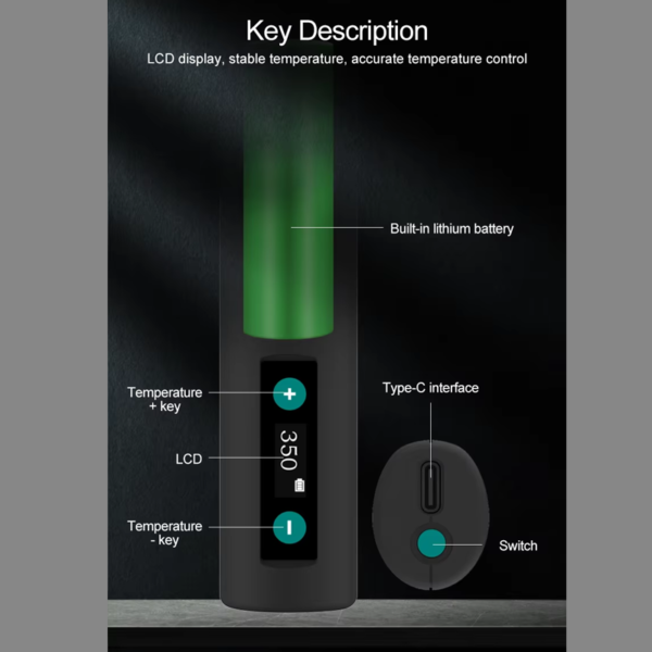 QUICK TS1 Smart Portable Soldering Iron Precision Welding Tip LCD Display, Stable Temperature, Repair Tools - Image 4