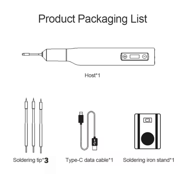 QUICK TS1 Smart Portable Soldering Iron Precision Welding Tip LCD Display, Stable Temperature, Repair Tools - Image 6