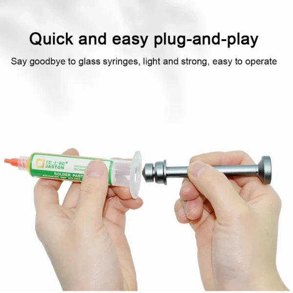 TE-051 Welding Oil Booster For Syringe Flux Tube 10cc (Aluminium Alloy Material) - Image 3