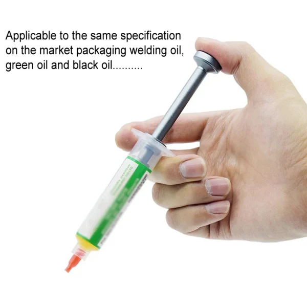 TE-051 Welding Oil Booster For Syringe Flux Tube 10cc (Aluminium Alloy Material) - Image 4