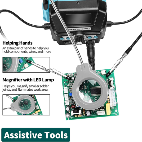 Yihua 939D+ III Soldering iron intelligent Temperature Controlled 4 in 1 Digital Soldering Station - Image 5