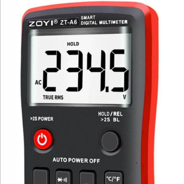 ZOYI ZT-A6 Digital Professional Voltmeter AC DC Voltage Current Resistance Tester Multimeter 6000 Counts - Image 3