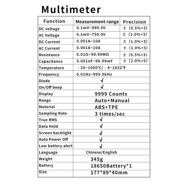 ZOYI ZT-702S Digital Oscilloscope Multimeter Tester Single Channel 10MHz Bandwidth Sampling Rate 200/280Msa/s Function Signal Generator - Image 9