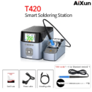 Aixun T420 Dual Channel Smart Soldering Station With T210 Handle And C210 Knife Tip For PCB BGA SMD Rework Station