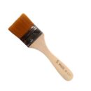 Wooden Handle Flat Utility Paint Brush for Acrylic, Oil Painting