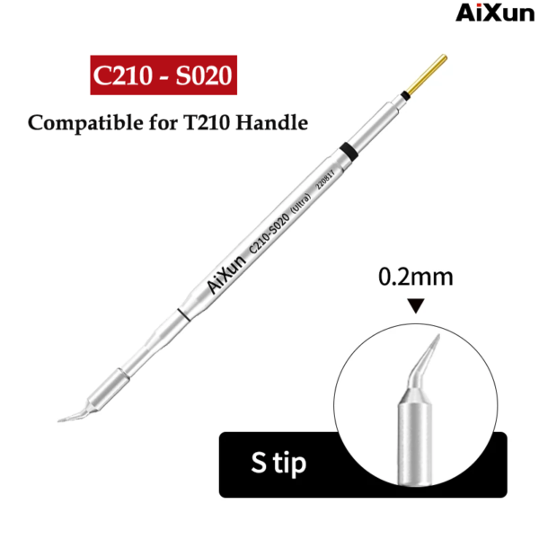 Aixun C210-S020 Bit Replacement Soldering iron Tip For Micro Soldering iron