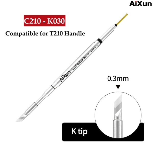 Aixun C210-K030 Bit Replacement Soldering iron Tip For Micro Soldering iron