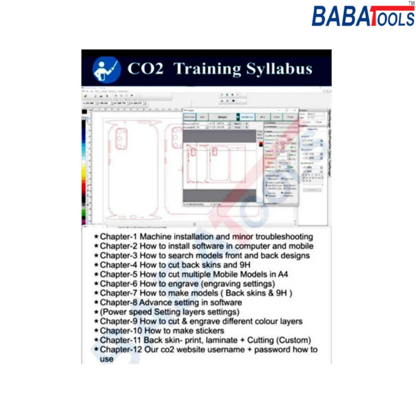 BabaTools BT-1108 Co2 Laser Cutting Machine 50 Watt Working Area 240*160mm - Image 5