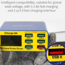 Mechanic iCharge 6M QC 3.0 USB Smart Fast Charger With LCD Display For All Mobile Phones