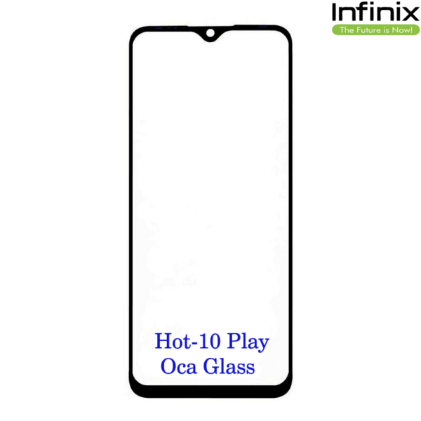 infinix Hot 10 Play Front OCA Glass Black