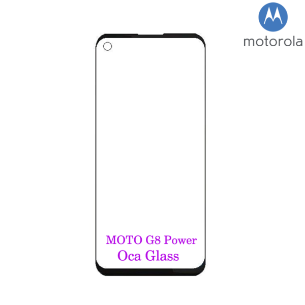 Motorola Moto G8 Power Front OCA Glass Black