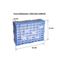 Plastic Rack Work Station Organizer With 64 Boxes