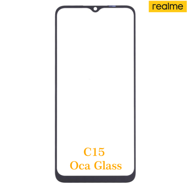 Realme C15 Front Oca Glass