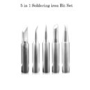 5 in 1 Soldering iron Bit Set